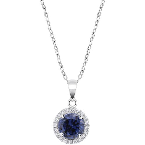 Collier Collier Silver oxyde bleu - Lotus - Modalova