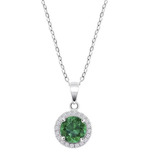 Collier Collier Silver oxyde vert - Lotus - Modalova