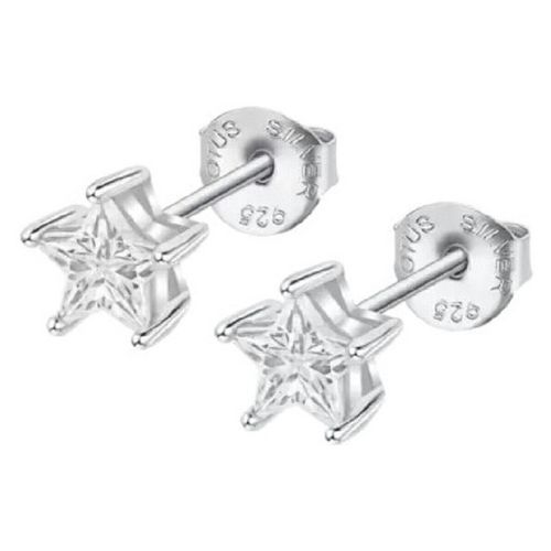 Boucles oreilles Clous d'oreilles Silver étoile - Lotus - Modalova