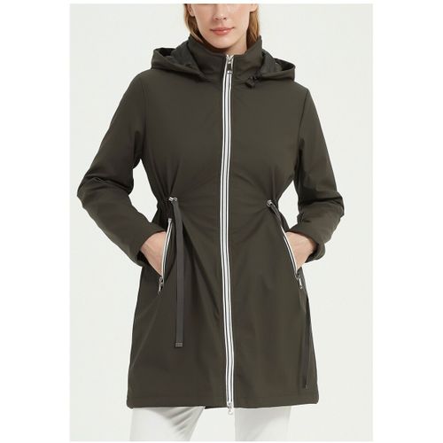 Manteau Parka Mi Longue F, Vert - Kebello - Modalova