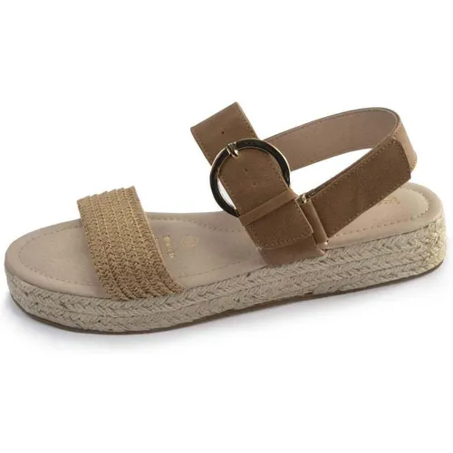 Sandales Sandales à talon compensé de 3,5 cm, très confortable - Isotoner - Modalova