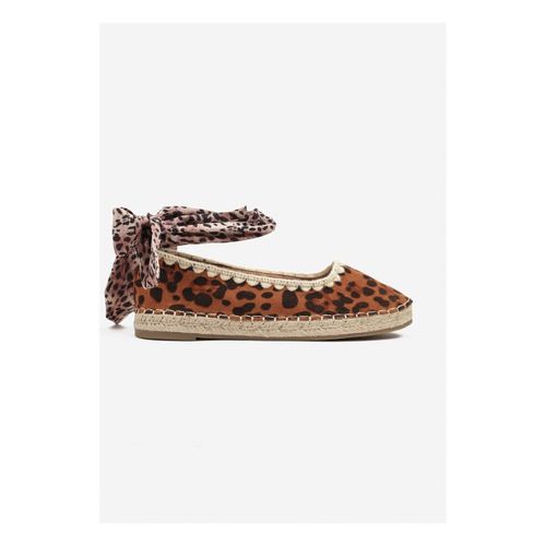 Sandales Espadrille effet Léopard avec foulard satiné - Vera Collection - Modalova