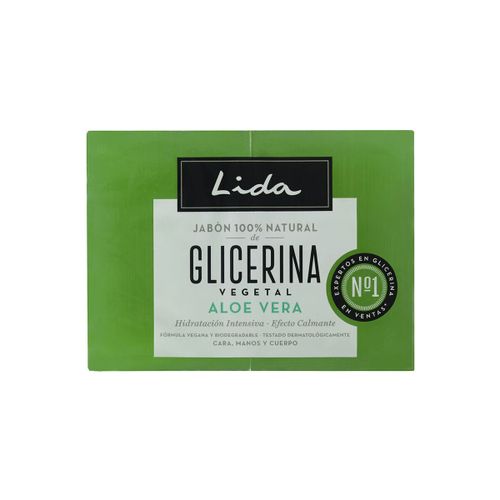 Produits bains Savon 100% Naturel Glycérine Et Aloe Vera Coffret 2 X - Lida - Modalova