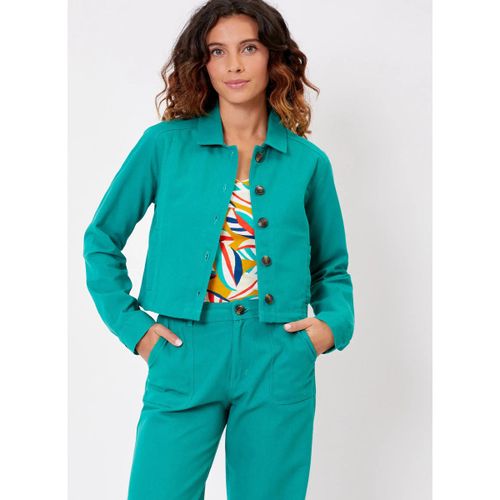 Veste Veste courte unie en coton bio BLASI - La Fiancee Du Mekong - Modalova