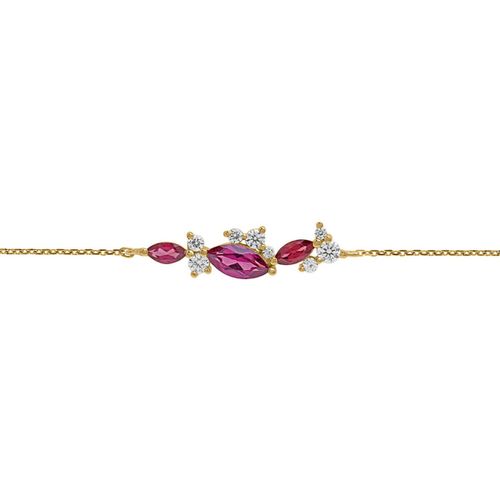 Bracelets Bracelet or jaune 18K rhodolites oxydes - Brillaxis - Modalova
