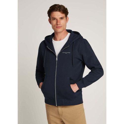 Polaire Sweat zippé marine - Tommy Hilfiger - Modalova