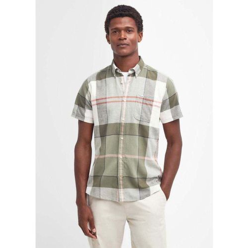Chemise Chemise manches courtes kaki en lin - Barbour - Modalova