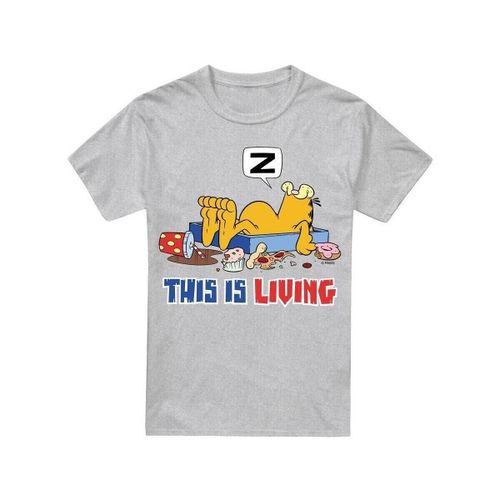 T-shirt Garfield This Is Living - Garfield - Modalova