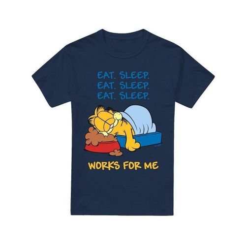 T-shirt Garfield Works For Me - Garfield - Modalova