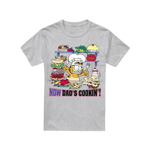 T-shirt Garfield Now Dad's Cooking - Garfield - Modalova