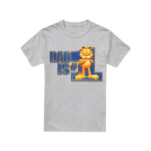 T-shirt Garfield Dad Is Number One - Garfield - Modalova