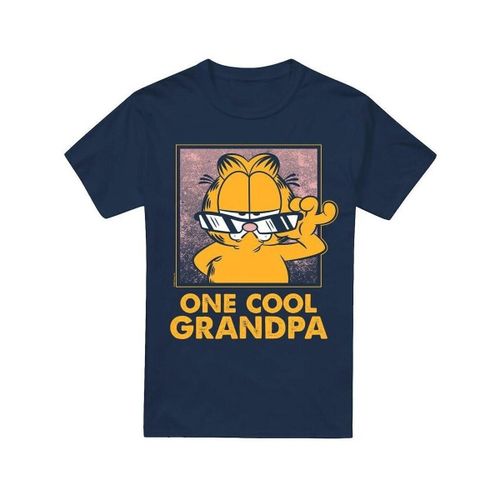 T-shirt Garfield One Cool Grandpa - Garfield - Modalova