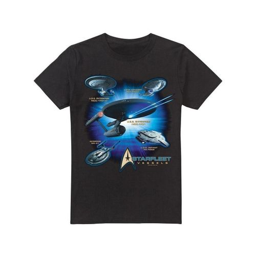 T-shirt Star Trek Starfleet Vessels - Star Trek - Modalova