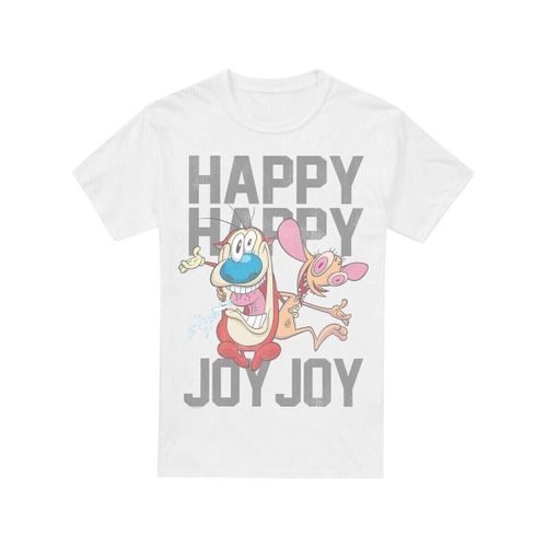 T-shirt Happy Happy Joy Joy - Ren & Stimpy - Modalova