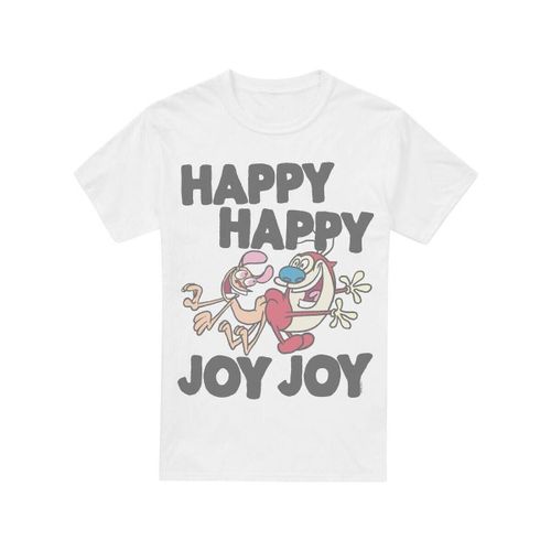 T-shirt Happy Happy Joy Joy - Ren & Stimpy - Modalova