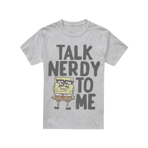 T-shirt Talk Nerdy To Me - Spongebob Squarepants - Modalova