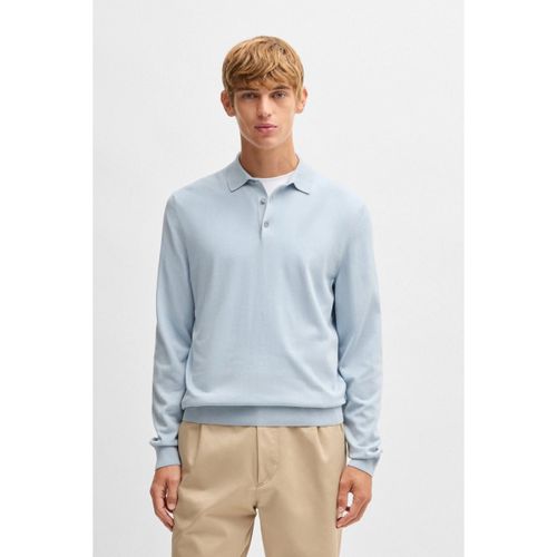 Sweat-shirt Polo Gemello Manches Longues Bleu Clair - BOSS - Modalova