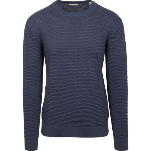 Sweat-shirt Knowledge Pullover Bubble Knit Indigo - Knowledge Cotton Apparel - Modalova