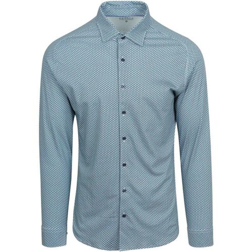 Chemise Chemise Impression Fleurs Bleu Vert - Desoto - Modalova