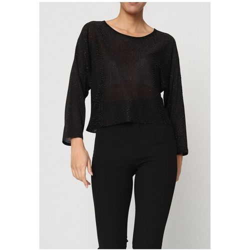 T-shirt Top Brillant F, Noir - Kebello - Modalova