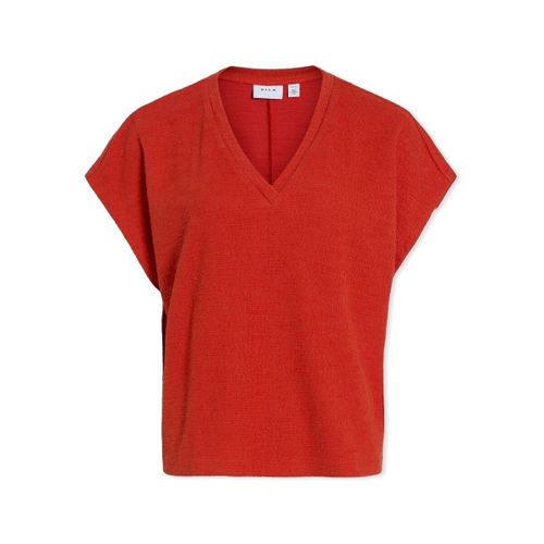 Blouses Vila Top Amy - Aurora Red - Vila - Modalova