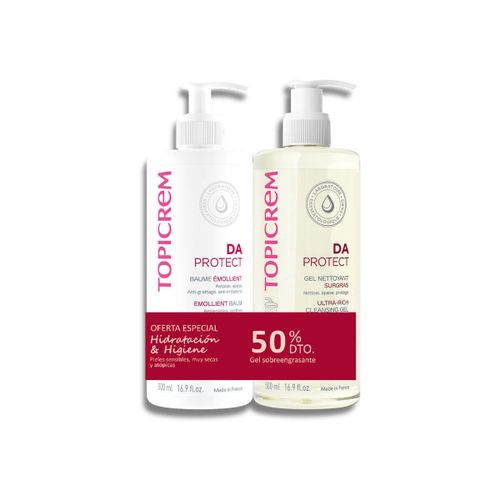 Hydratants & nourrissants Da Protect Baume Émolient 500 Ml + Gel Nettoyant 500 Ml Pack 2 - Topicrem - Modalova
