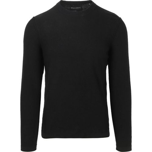 Sweat-shirt Pullover Linen Blend Marine - Marc O'Polo - Modalova