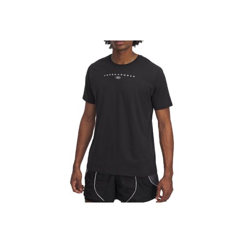 T-shirt T-shirt Noir à Manches Courtes avec Logo Superposé Under Arm - Under Armour - Modalova