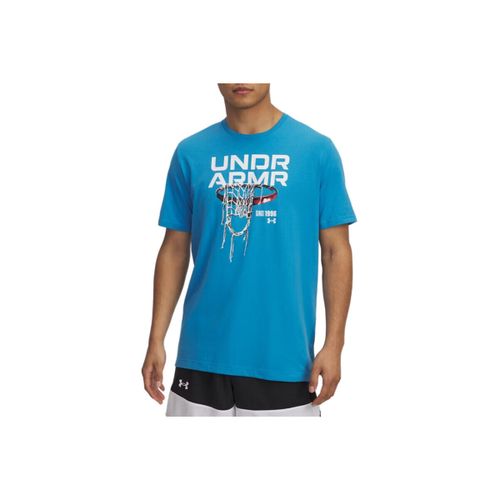 T-shirt T-shirt Bleu à Manches Courtes Hoops Net pour H - Under Armour - Modalova
