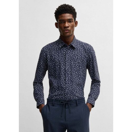 Chemise Chemise à motifs marine - BOSS - Modalova