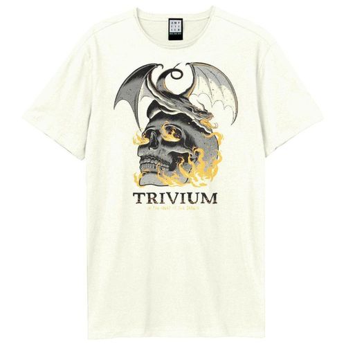 T-shirt Flaming Skull - Amplified Clothing - Modalova