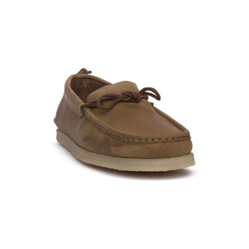 Mocassins Clarks GODNEY MOC TAN - Clarks - Modalova