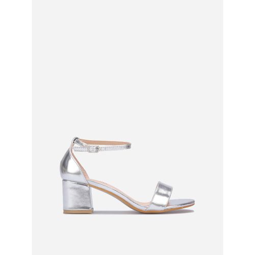 Sandales à talon Sandales, nu-pieds - Argenté - La Modeuse - Modalova