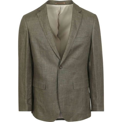 Veste Blazer Lin Panama Vert Olive - Suitable - Modalova