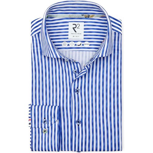 Chemise R2 Chemise Maille Japonaise Rayé Bleu - R2 Amsterdam - Modalova