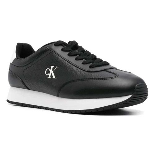 Baskets basses Men's Black Lace-Up Sneakers - Calvin Klein Jeans - Modalova
