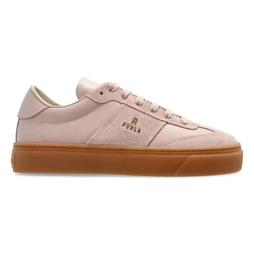 Baskets basses Enjoy Women's Pink Lace-Up Sneakers - Furla - Modalova