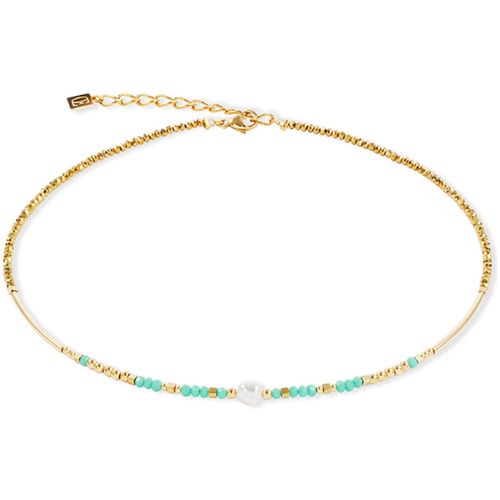 Collier Collier Lagoon Pearl or-menthe - Coeur De Lion - Modalova