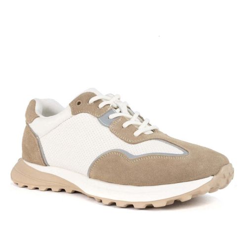 Baskets basses Men's Beige Athletic Sneakers - Sergio Moretti - Modalova