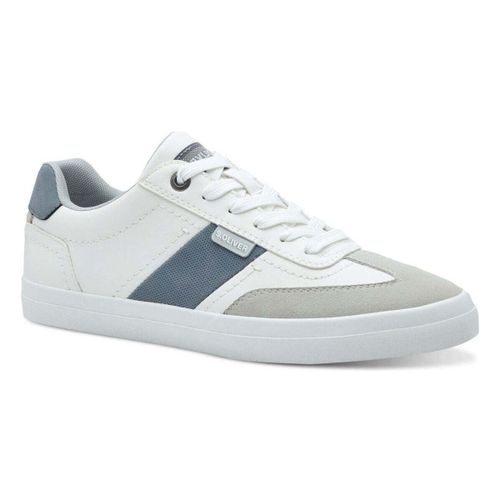 Baskets basses Men's White Lace-Up Low Top Sneakers - S.Oliver - Modalova
