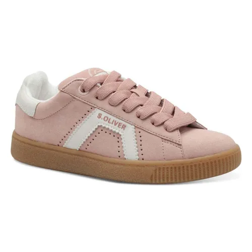 Baskets basses Women's Pink Lace-Up Low Top Sneakers - S.Oliver - Modalova