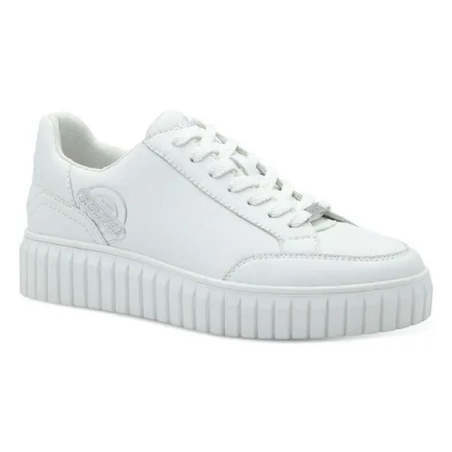 Baskets basses Women's White Lace-Up Low Top Sneakers - S.Oliver - Modalova