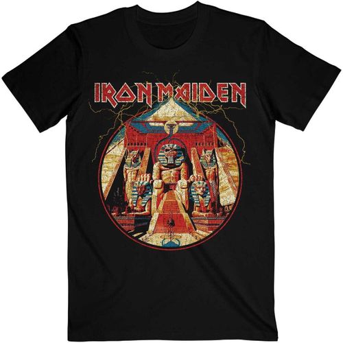 T-shirt Powerslave Lightning Circle - Iron Maiden - Modalova