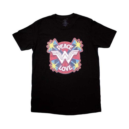 T-shirt Peace And Love - Dessins Animés - Modalova