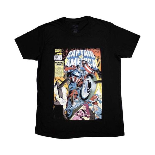 T-shirt Captain America Wheel Comic Cover - Marvel - Modalova