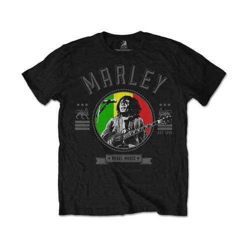 T-shirt Bob Marley Rebel Music Seal - Bob Marley - Modalova
