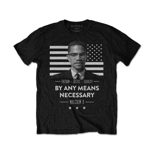 T-shirt By Any Means Necessary - Malcolm X - Modalova
