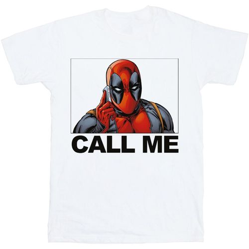 T-shirt Deadpool Call Me - Deadpool - Modalova