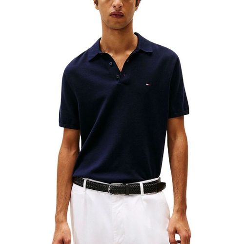 T-shirt MW0MW38465 INTERLOCK PLACKET-DESERT SKY - Tommy Hilfiger - Modalova
