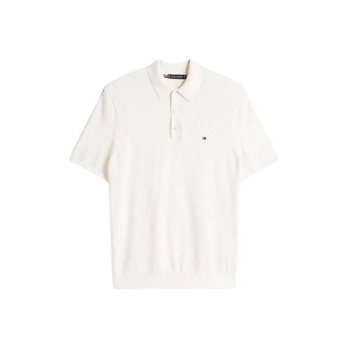 T-shirt MW0MW38465 INTERLOCK PLACKET-YBR WHITE - Tommy Hilfiger - Modalova